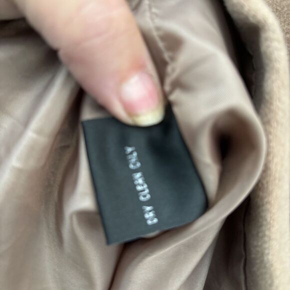 IB Diffusion Coat Women XXL Camel Double Breasted Button Up Pockets Lined - Picture 12 of 12